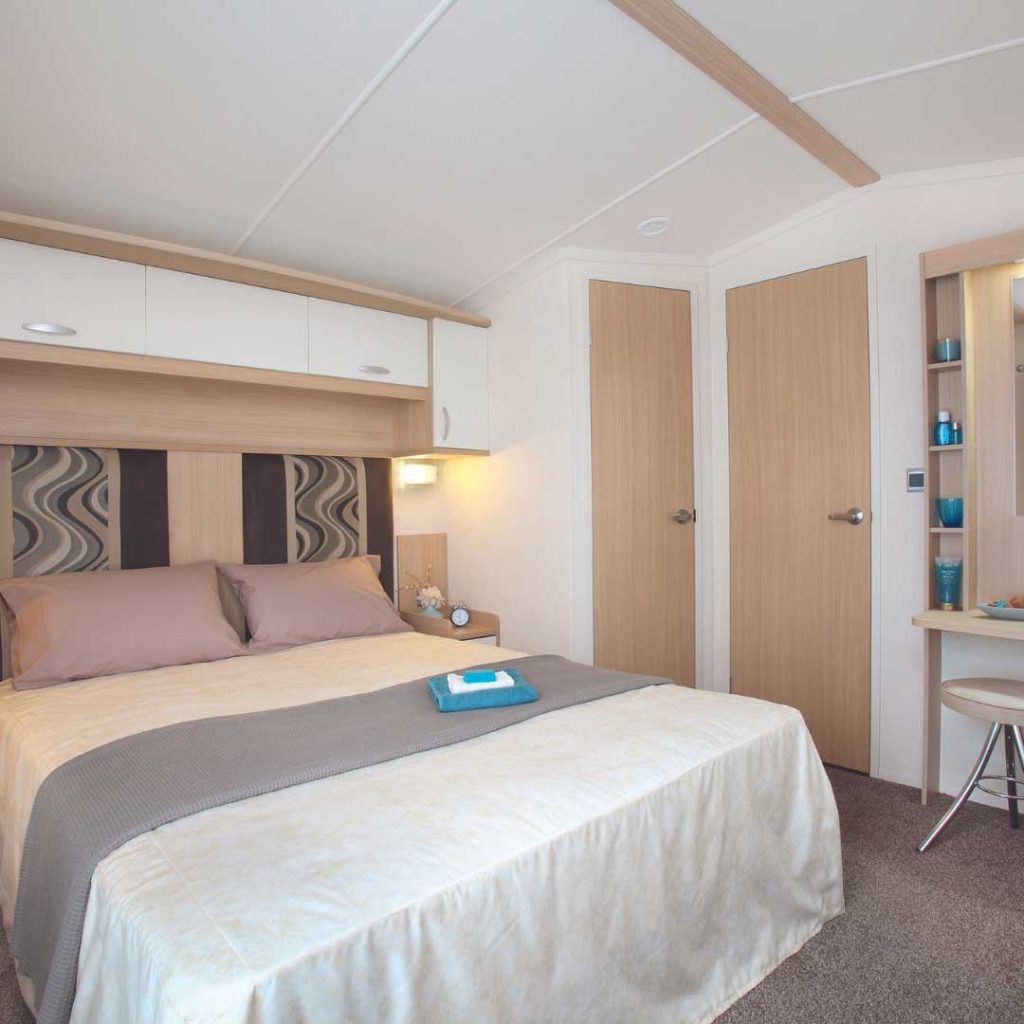 The Sands Caravan master bedroom
