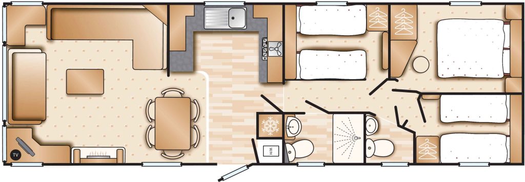 The sands 3 bedroom floor plan