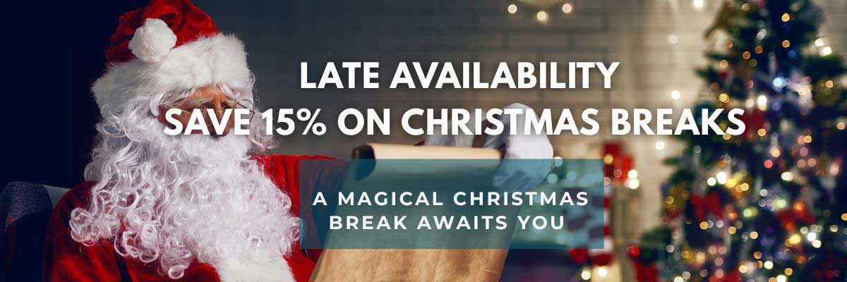 Late Availability Christmas Offer Save 15%